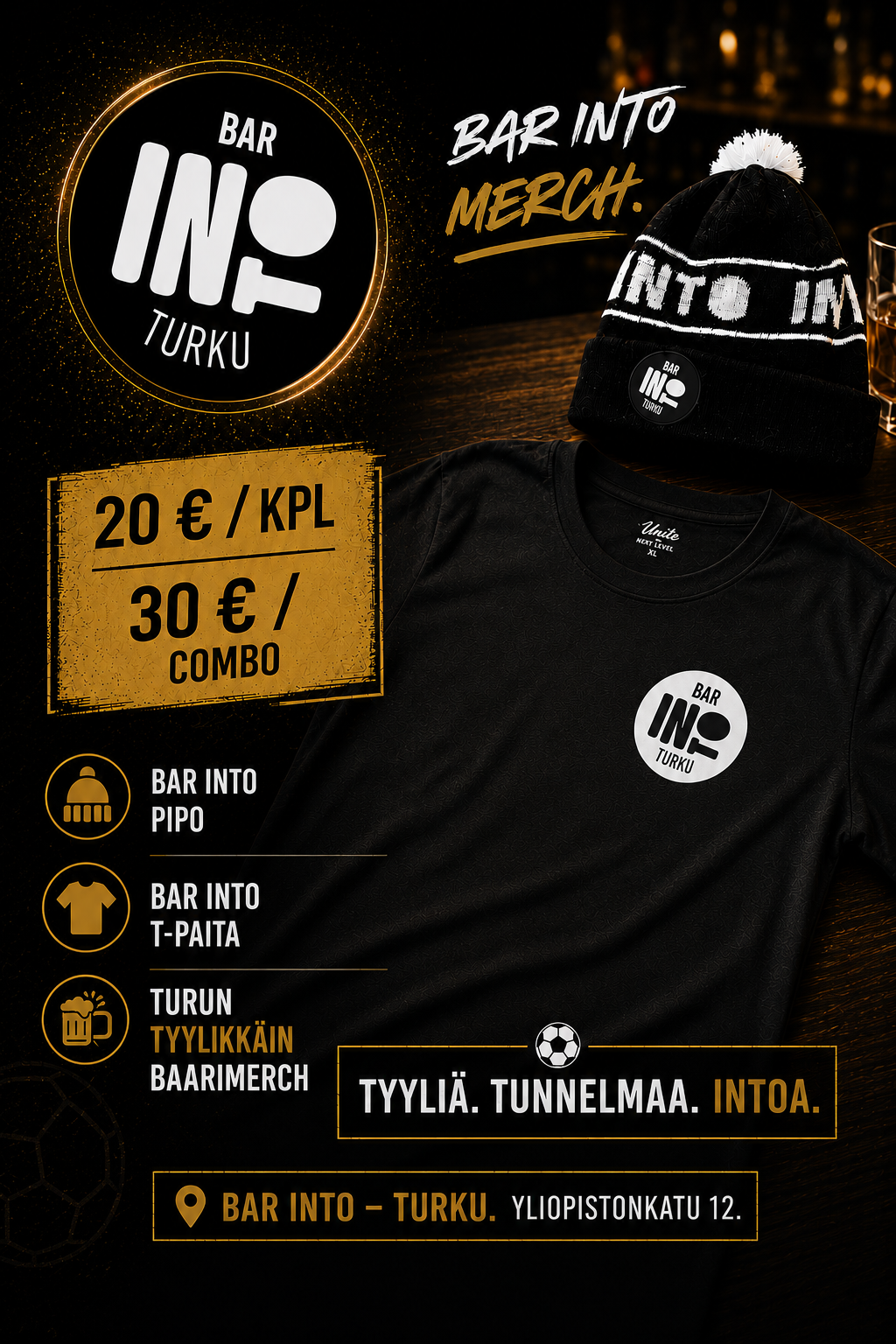 Bar Into pipo ja t-paita